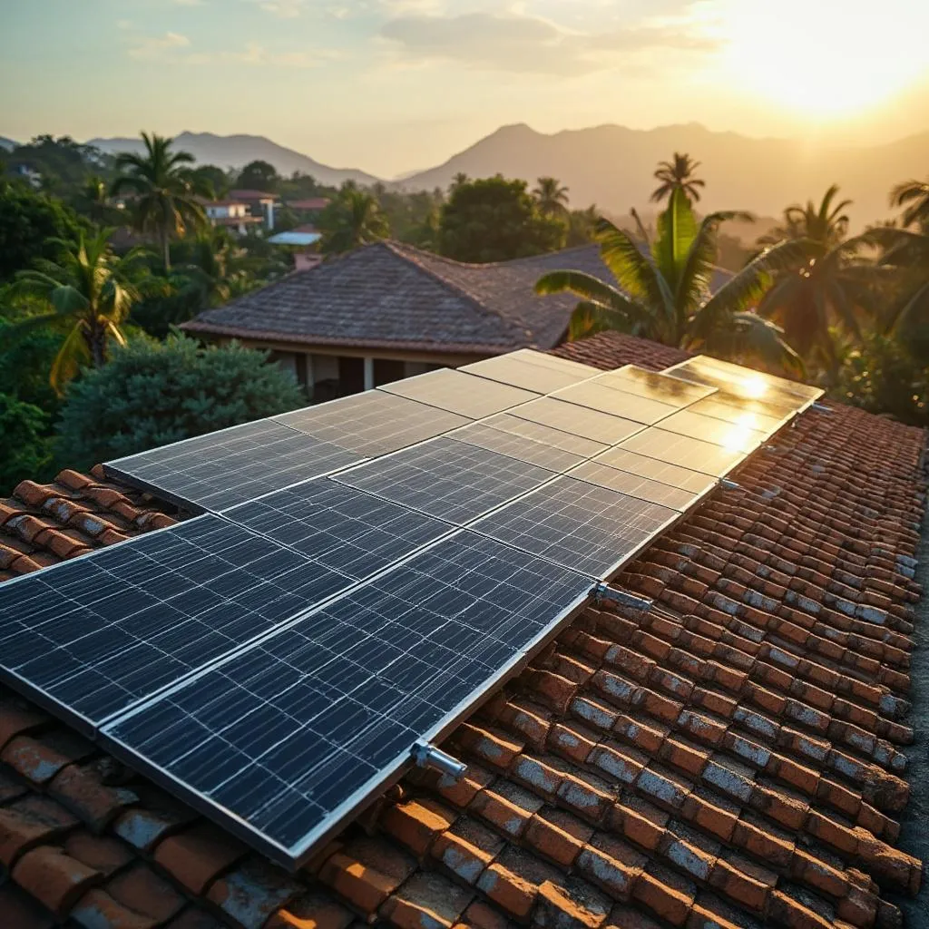 Painéis solares em comunidade